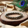 Natural Pyrite Beaded Bracelet โ Wealth & Protection Stone | Unisex Energy Jewelry
